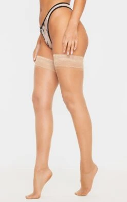 Prettylittlething Nude Lace Top Sheer Hold Up Stockings Nude -Prettylittlething 00547616b23fb497def9c14f5f880a0272f5b701 cmf9735 3