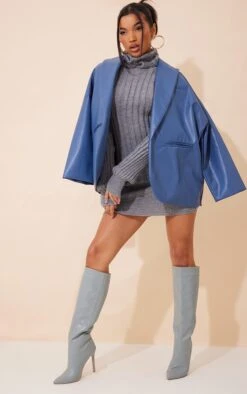 Prettylittlething Grey Roll Neck Knit Sweater Dress Grey -Prettylittlething 00be2d5f54cf104054fdfee474d4947df46e6619 cmu0220 4