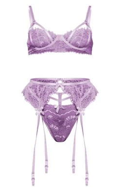 Prettylittlething Lilac Cut Out Lace Scalloped Edge Detail 3 Piece Lingerie Set Lilac -Prettylittlething 03f215e8e647c77bca720ea9b0f455633d3a1bc7 cng9331 5