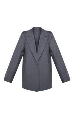 Prettylittlething Charcoal Woven Oversized Drapey Button Detail Blazer Charcoal -Prettylittlething 05aa0a9b060fd55e6a5c9ad45c2e834d16d79054 cnb9524 5