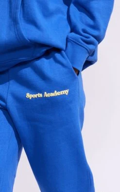 Prettylittlething Premium Royal Blue Sports Academy Puff Print Oversized Sweatpants Blue -Prettylittlething 07f4a1d17fc6de8cd222c7c0599c80dd34a3d5dd cmy0834 4