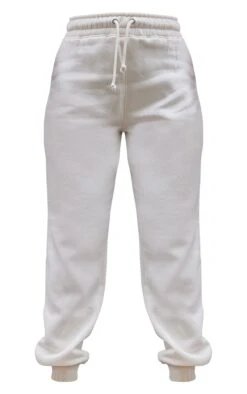 PRETTYLITTLETHING Off White High Waisted Washed Cuffed Sweatpants Off White -Prettylittlething 0861300769bd25fc5861f8fda88b38762f240649 cmz3111 5