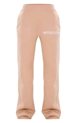 PRETTYLITTLETHING Mocha Logo Wide Leg Sweatpants Mocha -Prettylittlething 0870ec66b1da2cf2dc0c2f075da55e27fe78ff0e cng9758 5