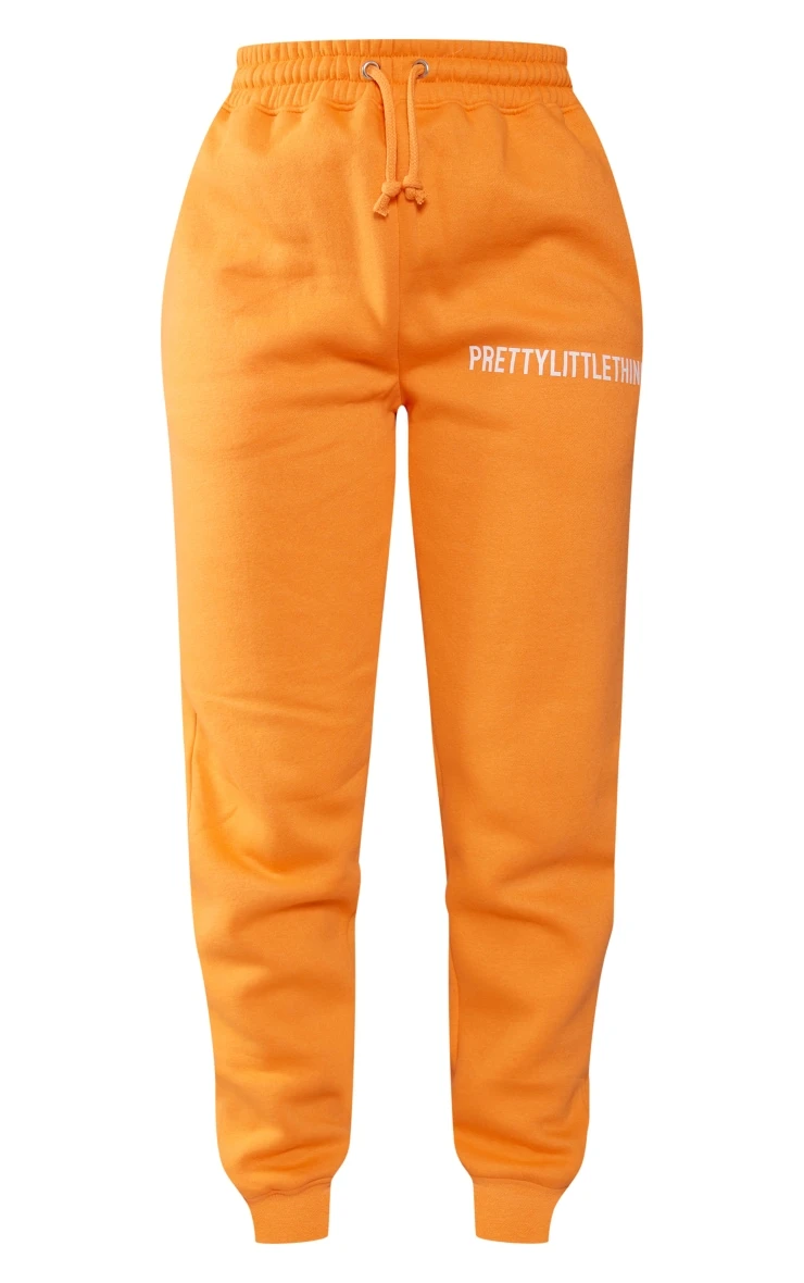 PRETTYLITTLETHING Bright Orange High Waist Cuffed Sweatpants Bright Orange 5 PRETTYLITTLETHING Bright Orange High Waist Cuffed Sweatpants Bright Orange - Image 5