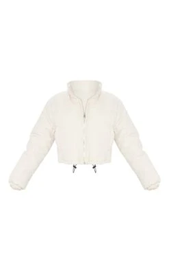 Prettylittlething Cream Super Cropped Peach Skin Puffer Cream -Prettylittlething 0dc9eea4f7ad7fdf213894f734c6c926bfe9dea5 CMA6305 5