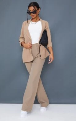 Prettylittlething Camel Basic Turn Up Sleeve Blazer Camel -Prettylittlething 0eb89d09aa9f6c3183d5b1cd6cdb8ebcfdc0027d cmm9616 1