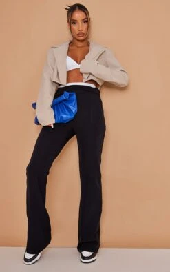 Prettylittlething Stone Basic Seam Detail Woven Cropped Blazer Stone -Prettylittlething 102d68166023f098fdd278092dc7e562783467bf cmw5104 3