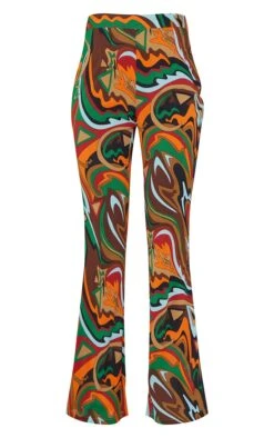 Prettylittlething Multi Abstract Print Chiffon Flare Pants Multi -Prettylittlething 1305e2b8e4e7016d016ffc79e2f9a3957cb2369a CMW1257 5
