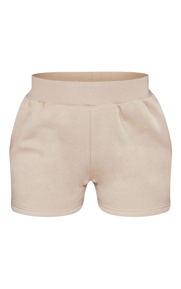 Prettylittlething Beige Overszized Thick Waist Band Runner Shorts Beige 6 Prettylittlething Beige Overszized Thick Waist Band Runner Shorts Beige - Image 6