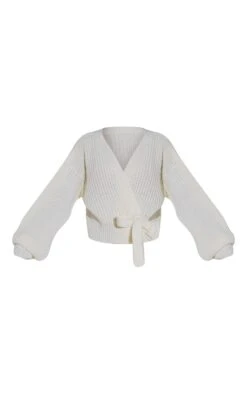 Prettylittlething Cream Chunky Tie Waist Belted Cardigan Cream -Prettylittlething 16f4fb9273c55e9b2caa8508edc7986c737ac2f5 cmn4712 5