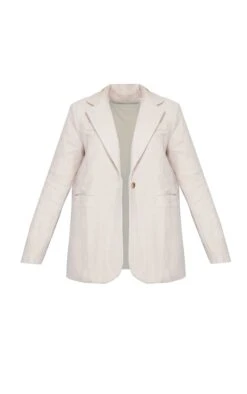 Prettylittlething Stone Double Breasted Boucle Borg Blazer Stone -Prettylittlething 175af86612db9a6528dd671feffce3dd1c0f4f6b cnf7625 5