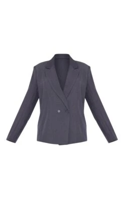 Prettylittlething Charcoal Tailored Woven Oversized Blazer Charcoal -Prettylittlething 18900c0c0b0d4e56cd29a633504f927a88a424c2 cnh4813 5