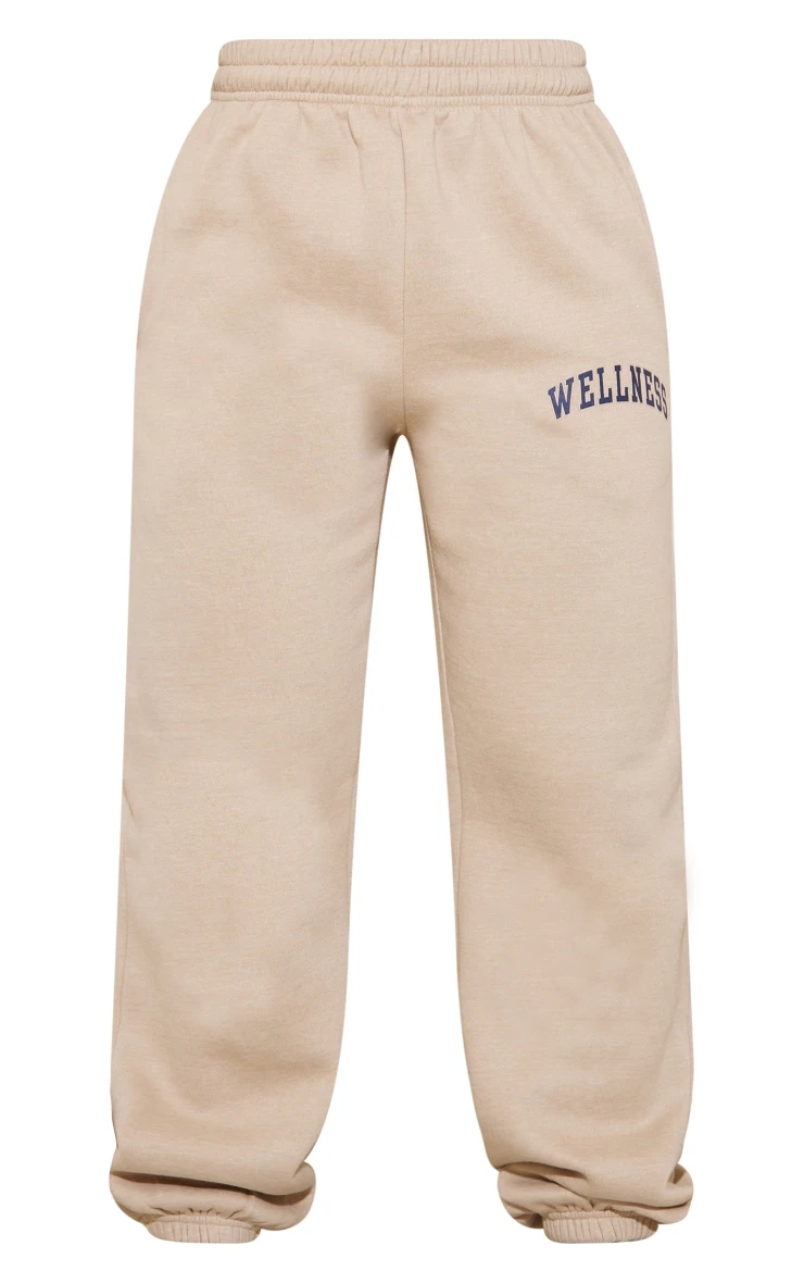 Prettylittlething Stone Wellness Printed Graphic High Waist Straight Leg Sweatpants Stone 5 Prettylittlething Stone Wellness Printed Graphic High Waist Straight Leg Sweatpants Stone - Image 5