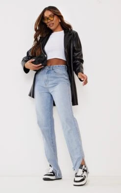 Prettylittlething Black Longline Lapel Detail Faux Leather Blazer Black -Prettylittlething 1936655c3d566d2c9cf43e0f7680e101f16adb85 cmp6365 3