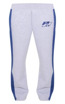 PRETTYLITTLETHING Ash Grey Embroidered Side Panel Straight Leg Sweatpants Ash Grey -Prettylittlething 1d205c97878f6f525c2b969fc9140634c2635e3c cnf8431 5