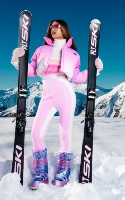 PRETTYLITTLETHING SKI Pink Scuba Salopettes Pink -Prettylittlething 1e53ab031df12df436fe27a1e4ea364bce5abb9b cnf1551 3