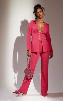 Prettylittlething Bubblegum Pink Fitted Lace Up Back Blazer Bubblegum Pink -Prettylittlething 226cbd1582307a8d197ec46b533e6e215be5a6c0 cnb2293 3