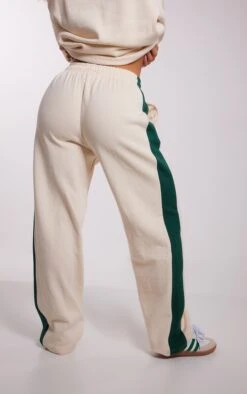 PRETTYLITTLETHING Cream Embroidered Side Panel Straight Leg Sweatpants Cream -Prettylittlething 235f58bd2577c5c2eca690d9e56c548a4c1e7309 cnf8429 3