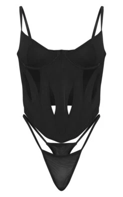 Prettylittlething Black Cutout Detail Underwired Corset Lingerie Set Black -Prettylittlething 29f7c77ddfa38a91736f2ce5c023bba99f470d04 cng4715 5