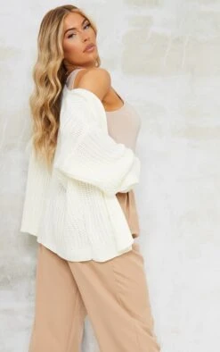 Prettylittlething Cream Chunky Knit Slouchy Cardigan Cream -Prettylittlething 2b55a479727ce48c1a88ad3e0029006bc3ba1d7d cmg9363 2