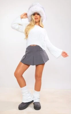 Prettylittlething White Eyelash Knitted Ladder Detail Sweater White -Prettylittlething 2f0eeed4314ea9c7f116146b4d6c3434f3167bdb cnf9223 3