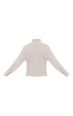 Prettylittlething Cream Teddy Knit Roll Neck Sweater Cream -Prettylittlething 2f4ce95573e51a45be09e34b262d09d1388651f4 cne7529 5