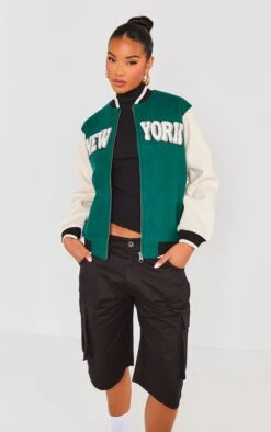 Prettylittlething Forest Green New York Graphic Varsity Jacket Forest Green -Prettylittlething 2f616f87c53eec45afda9d68948fe58fd439fdd5 cnh2591 3