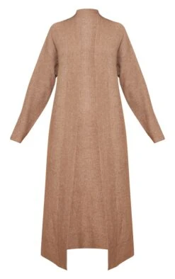 Prettylittlething Taupe Marl Knit Rib Maxi Cardigan Taupe -Prettylittlething 301fe29d56ce1ed4b21f96df9924516e0f8c5d17 cne6318 5