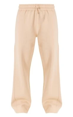 Prettylittlething Beige Panelled Rib Detail Wide Leg Sweatpants Beige -Prettylittlething 3061e6434566ee12c73794db9dcf96c1f5a80eca cnf8412 5