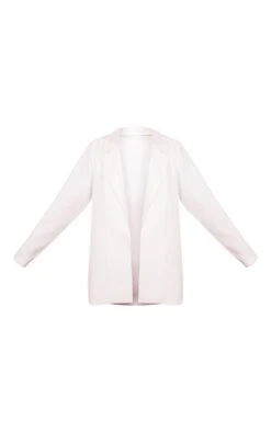Prettylittlething White Woven Oversized Suit Jacket White -Prettylittlething 32d53cb5c349f82b724f0acf5de1878ca1d6db6c cmr4254 5