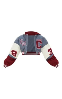 Prettylittlething Grey Peached Cotton Graphic Hooded Cropped Bomber Jacket Grey -Prettylittlething 33b956f60a0b279a1fd3e11070459d32ff267ab8 cnc6098 5