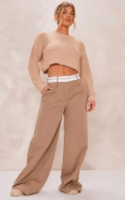 Prettylittlething Camel Basic Crew Neck Crop Knit Sweater Camel -Prettylittlething 380d6349438524ff41a7da379cb4ac70603d65b0 cmn4700 3
