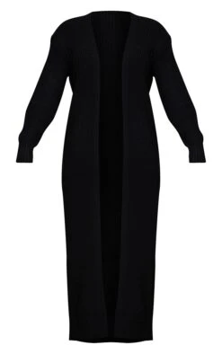Prettylittlething Black Maxi Knitted Cardigan Black -Prettylittlething 38586c631282cc9d9ad1f3bc50b5d18daade3659 cmf5601 5