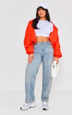 Prettylittlething Red Oversized Bomber Jacket Red -Prettylittlething 39c00da278a6fd32f9723969d50585abca8cce1d cnh4325 3
