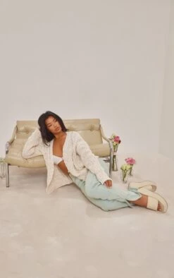 Prettylittlething Cream Space Dye Chunky Knit Cardigan Cream -Prettylittlething 3b8312afe77b5647bcaf04a638d7c968ee115d7f cne7114 3