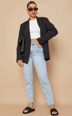 Prettylittlething Black Double Pocket Detail Double Breasted Blazer Black -Prettylittlething 3bc0e0aa1767bb6eaafed90a81968caf44b9581a cmz3961 3