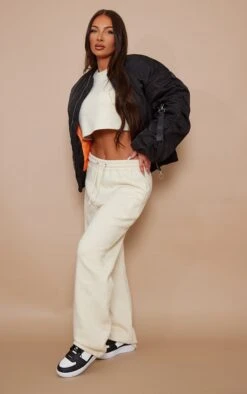 Prettylittlething Black Oversized Ruched Sleeve Contrast Lining Bomber Jacket Black -Prettylittlething 3dc4c11590be83b0fb783610d24ee3e0bc92f694 cnc6113 3