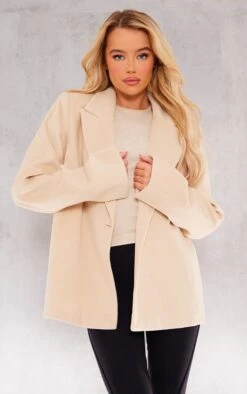 Prettylittlething Beige Wool Look Tailored Blazer Beige -Prettylittlething 3ec0c2f133aeefe6680b65f9caaee148bb08b786 cnh0275 3