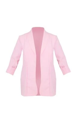 Prettylittlething Pink Basic Turn Up Sleeve Blazer Pink -Prettylittlething 3f3c6520372f54d9309dcbbc621b8eb41850bb84 cmk3820 5