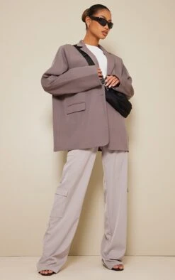 Prettylittlething Taupe Oversized Drop Shoulder Dad Blazer Taupe -Prettylittlething 40a6bf8780db94c3d483c36da73aa0b4e63be2a7 cna7109 3