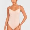 Prettylittlething Nude Sculpted Strappy Bodysuit Nude
