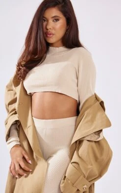 Prettylittlething Warm Beige Woven Hooded Oversized Trench Coat Warm Beige -Prettylittlething 463d3dd124a0c44901156ea780f57c4e94bf71b6 cna3918 4