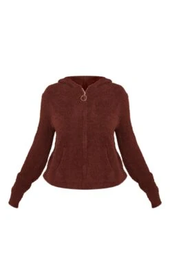 Prettylittlething Coffee Cosy Long Sleeve Zip Up Hooded Pajama Top Coffee -Prettylittlething 4a2cb66403a82e625f53810486c7ab5552dcd6a1 cng3828 5