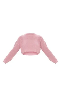 Prettylittlething Blush Basic Crew Neck Crop Knit Sweater Blush -Prettylittlething 501916f85a12156faac93cdd2fe36dfb57b979cb cmn4699 5
