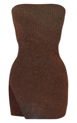 Prettylittlething Black Glitter Knitted Bandeau Mini Dress Black -Prettylittlething 504fb737b33d8ce584906d6e391f4299f4383934 cnf9211 5