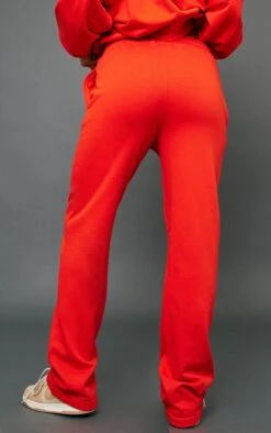 Prettylittlething Tomato Red Premium Tonal Print Straight Leg Sweatpants Tomato Red -Prettylittlething 511f9bd560bc7b0f5950a3910ce4d13fa467cd44 cng5240 3