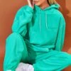 PRETTYLITTLETHING Green Est 2012 Washed Hoodie Bright Green