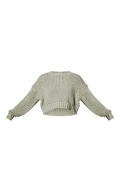 Prettylittlething Khaki Extreme Chunky Knitted Cropped Sweater Khaki -Prettylittlething 59cb65577453248350976218e0155cab24341dcd cnf9138 5