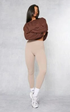 Prettylittlething Chocolate Oversized Fleeceback Sweatshirt Chocolate -Prettylittlething 5a51953395ccd2784687271d93eed6ec41163226 cmt7937 3