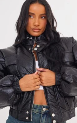 Prettylittlething Black Crinkle Look High Shine Puffer Jacket Black 8 Prettylittlething Black Crinkle Look High Shine Puffer Jacket Black -Prettylittlething 5e2b4c76217bd2b1b361849d8569001e3231b3b5 cnf1361 4